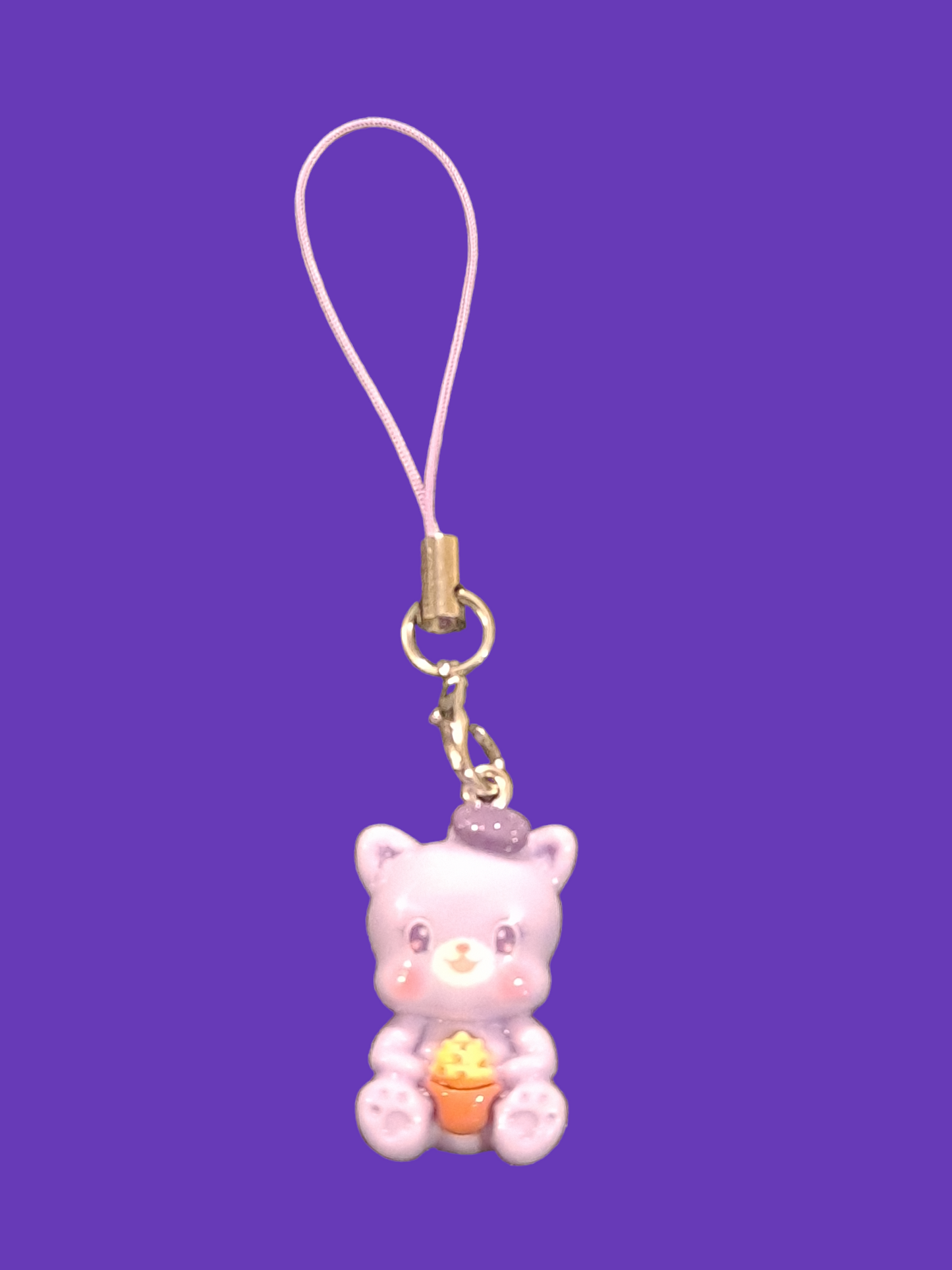 Acrylic care bear mobile phone charms. Care bear straps. IPhone care bear pendants