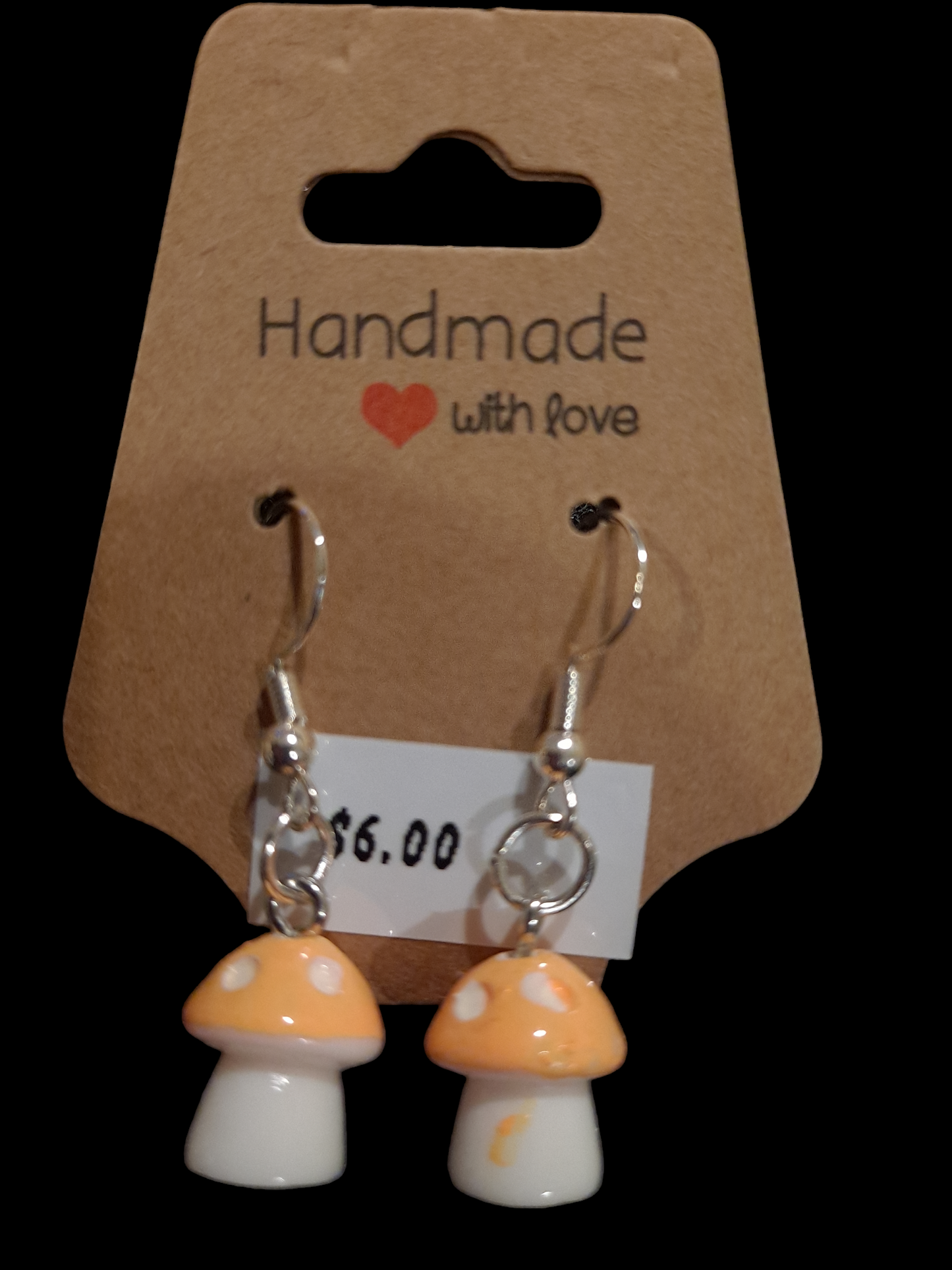 cute resin mushroom earring