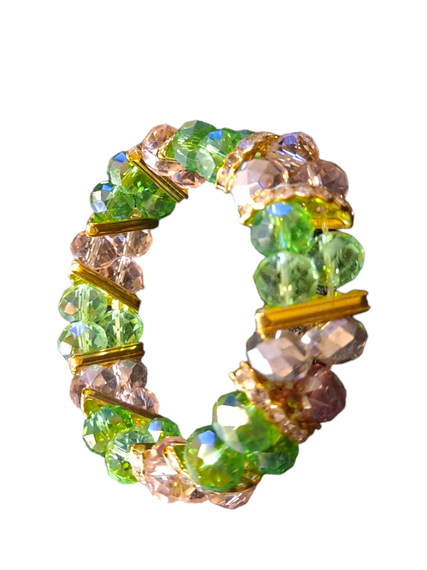 Handmade bracelets acrylic resin multicolor beads for women