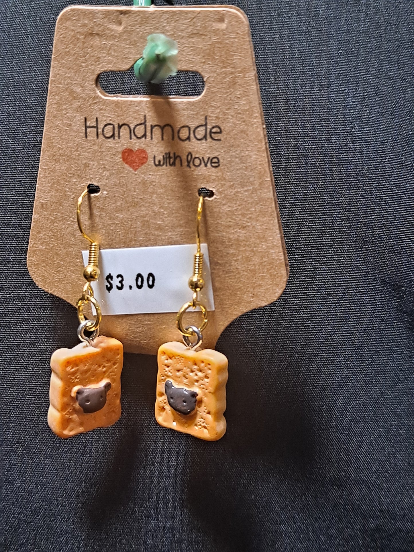 cute french toast earrings