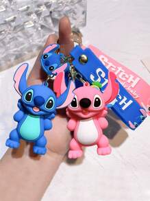 Unisex Anime Cartoon Lilo & Stitch Keychain Pendant Cute Car & Backpack Bag Decor Keyring Ornament Gift