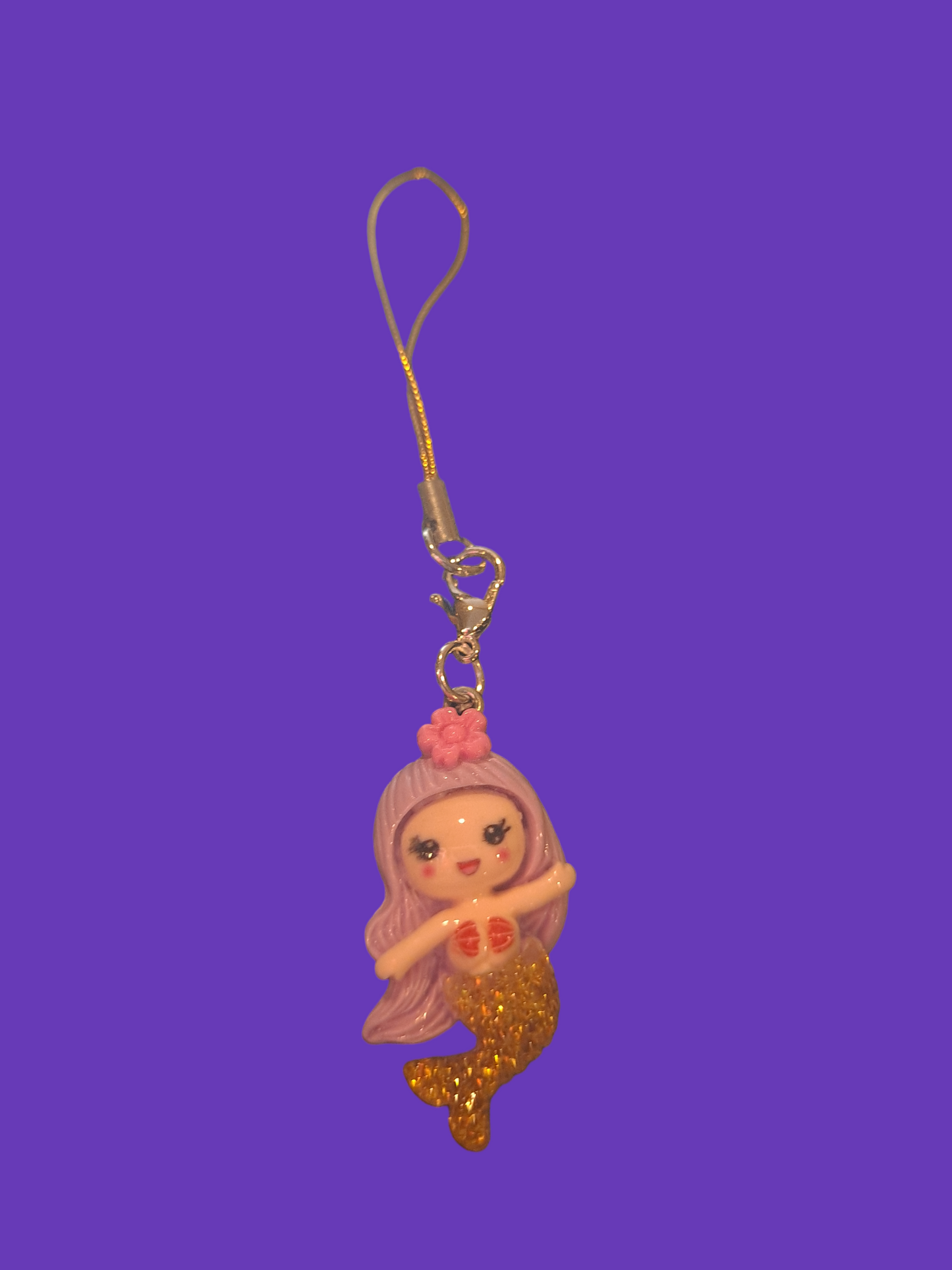 Cute acrylic siren mobile phone strap