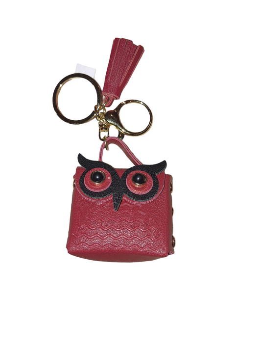 Cute buho leather pendant keychain