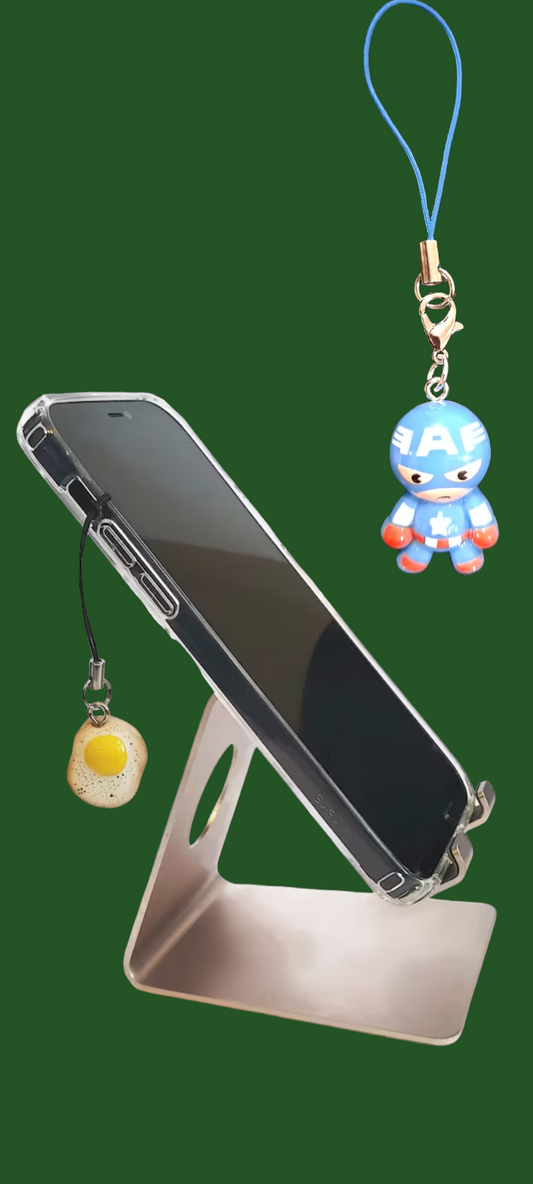 Captain America mobile phone charm. Captain America mobile strap. IPhone Captain America pendants