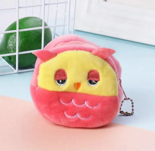 Cute Small Three-dimensional Cartoon Zipper Plush Change Purse