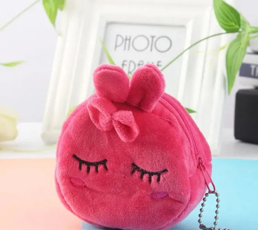 Cute Small Three-dimensional Cartoon Zipper Plush Change Purse