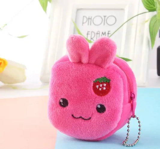 Cute Small Three-dimensional Cartoon Zipper Plush Change Purse