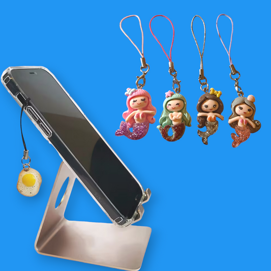 Cute acrylic siren mobile phone strap