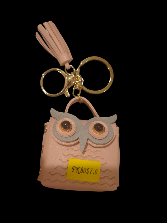 Cute buho leather plating unisex bag pendant keycha