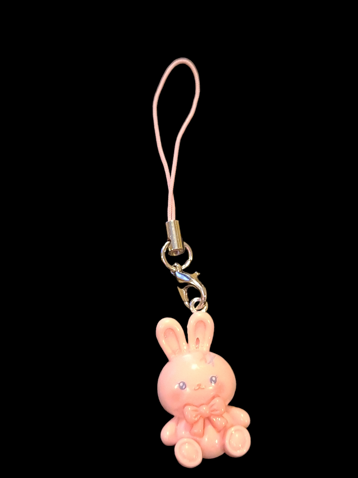 Cute bunny mobile phone charms. Cute bunny strap. IPhone cute bunny pendants