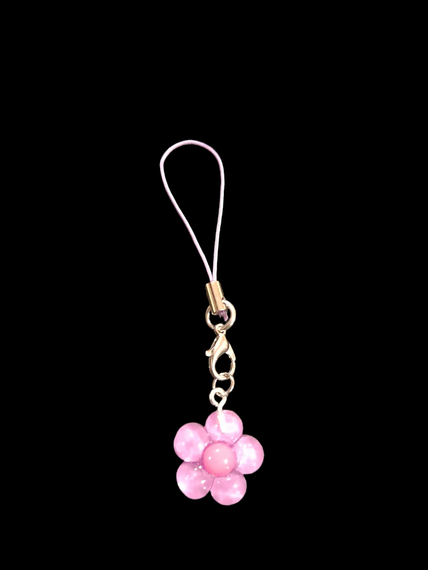 Acrylic flowers mobile phone charms. Flowers mobile strap. IPhone flowers mobile pendants