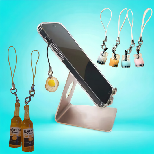 Cute mobile phone Boba charm, Boba strap, iPhone Boba charm strap.