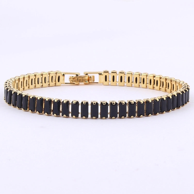 Fashion Geometric Copper Zircon Bracelets