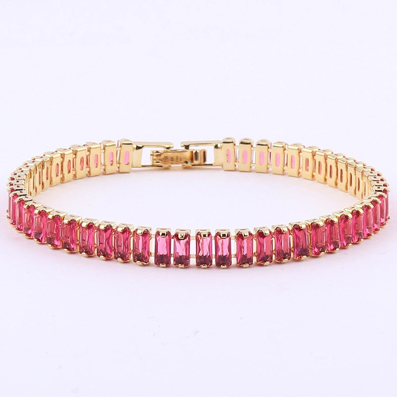 Fashion Geometric Copper Zircon Bracelets