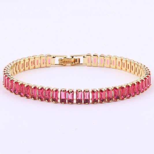 Fashion Geometric Copper Zircon Bracelets