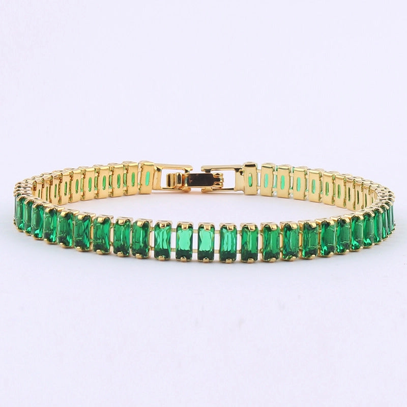 Fashion Geometric Copper Zircon Bracelets