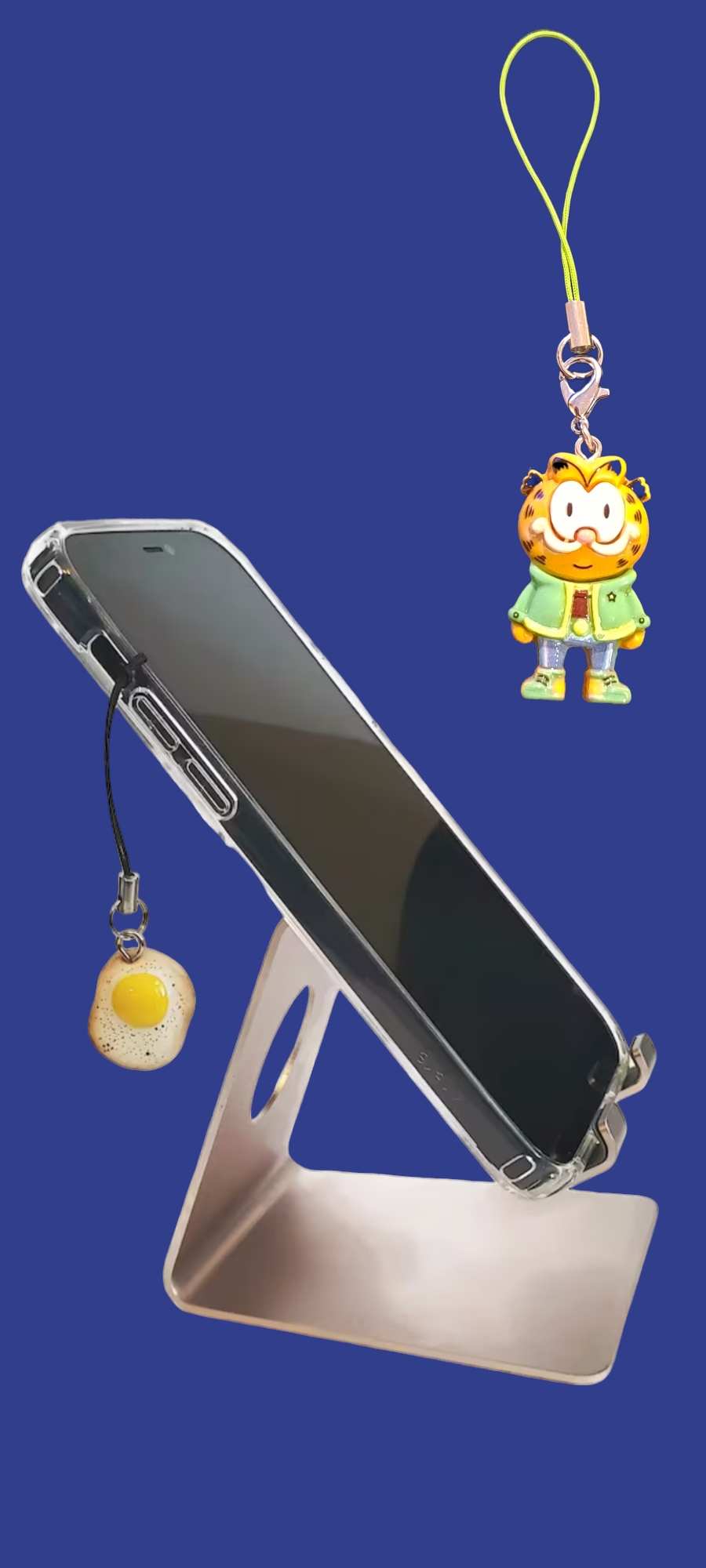 Garfield cat mobile phone charms .Garfield mobile strap. IPhone Garfield pendants