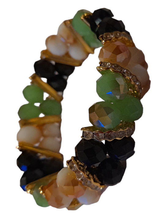 Handmade bracelets acrylic resin multicolor beads for women