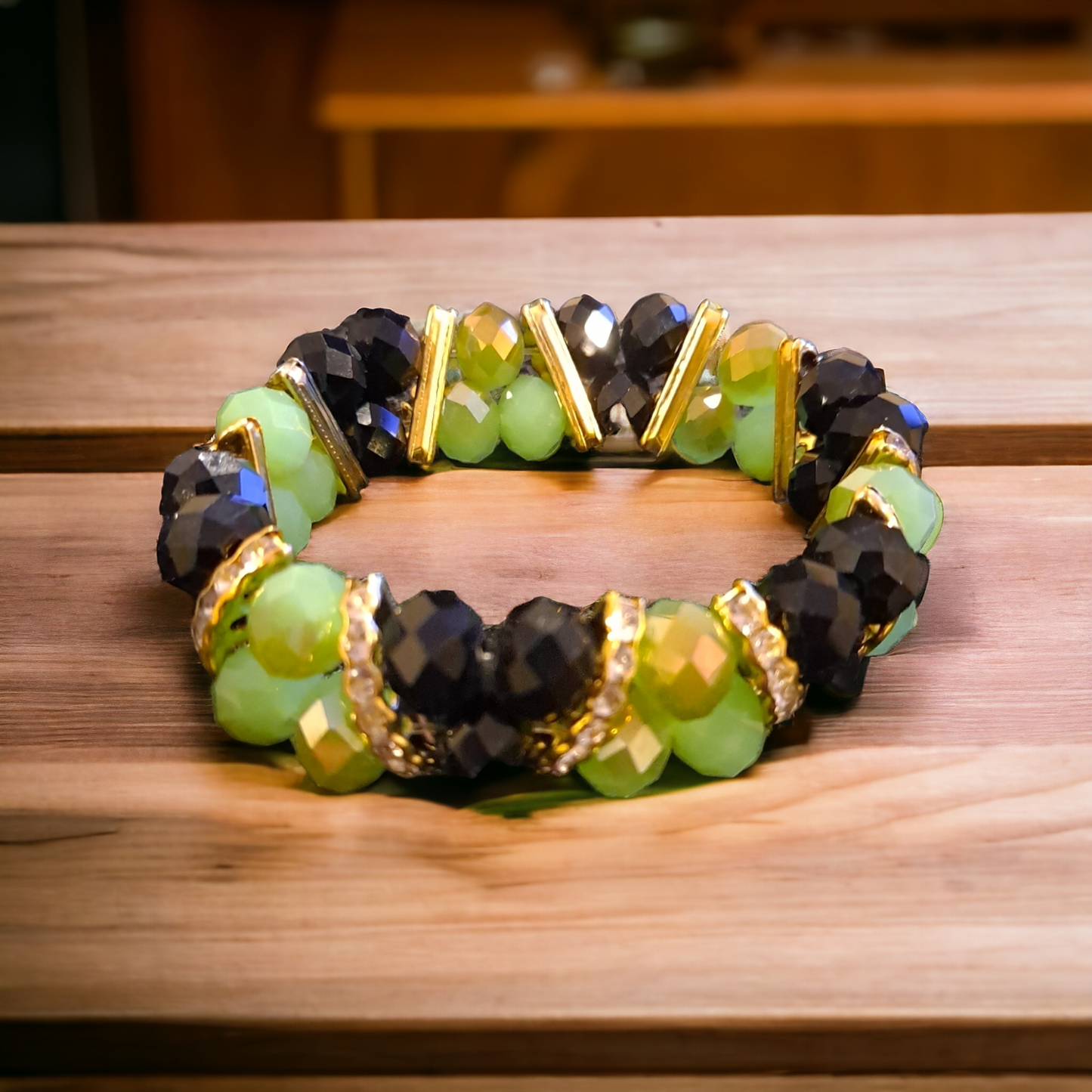 Handmade bracelets acrylic resin multicolor beads for women