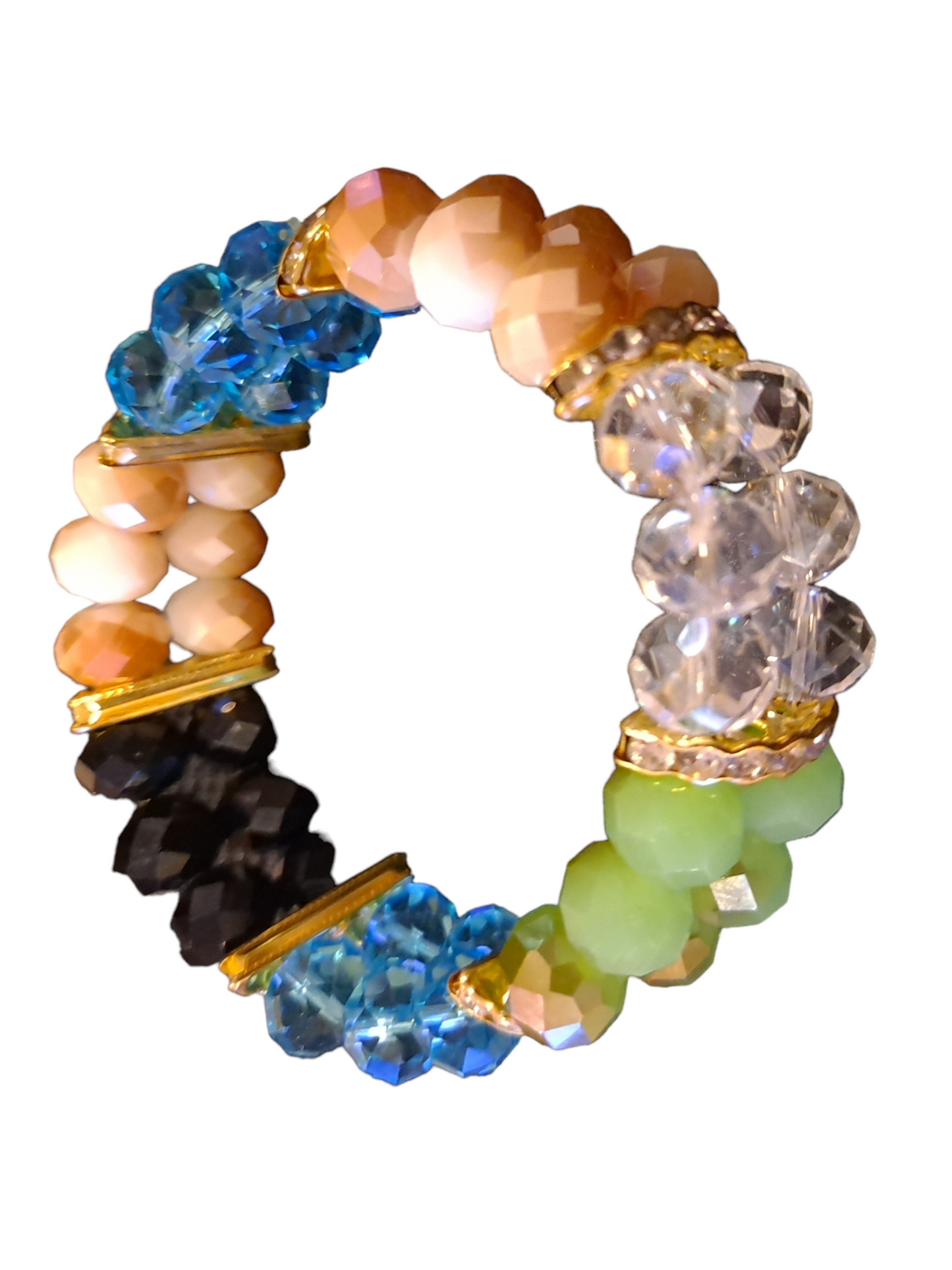 Handmade bracelets acrylic resin multicolor beads for women