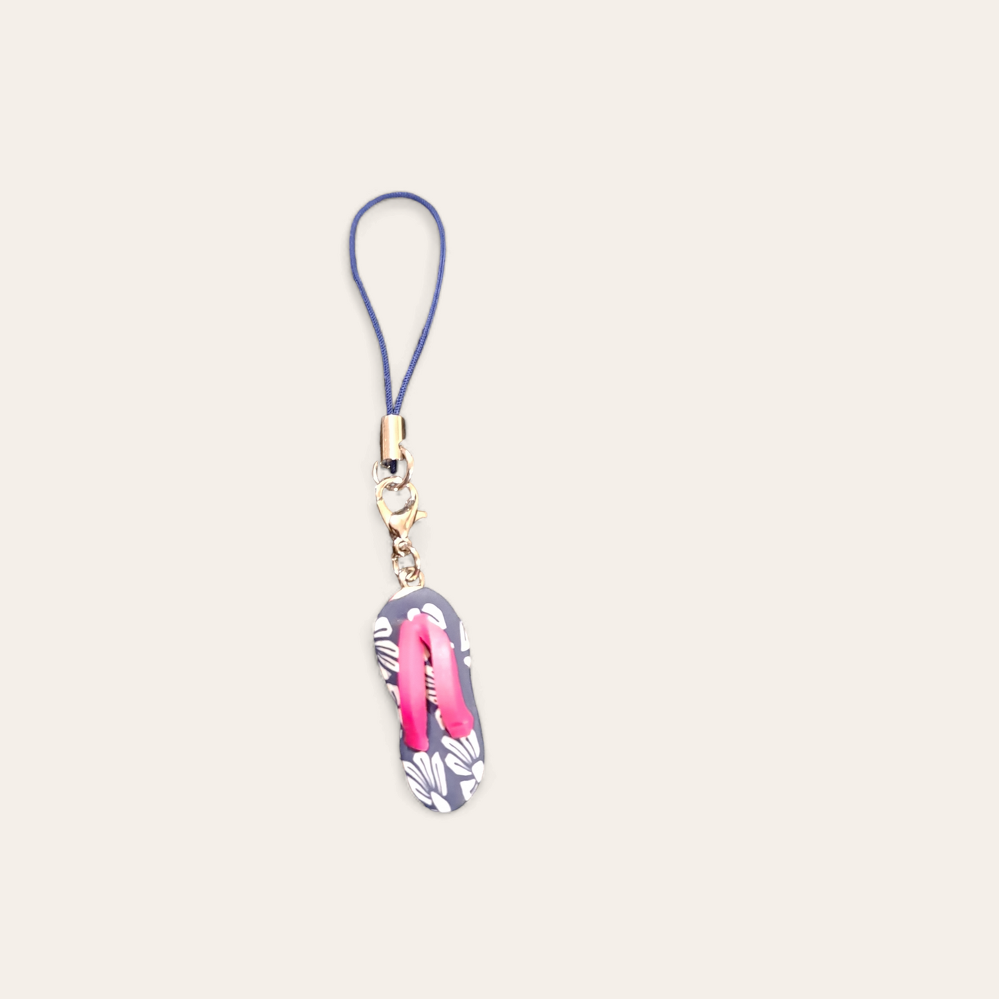 Cute Hawaiian flip flop mobile phone  charm, Hawaiian flip flop strap, iPhone Hawaiian flip flop charm strap.