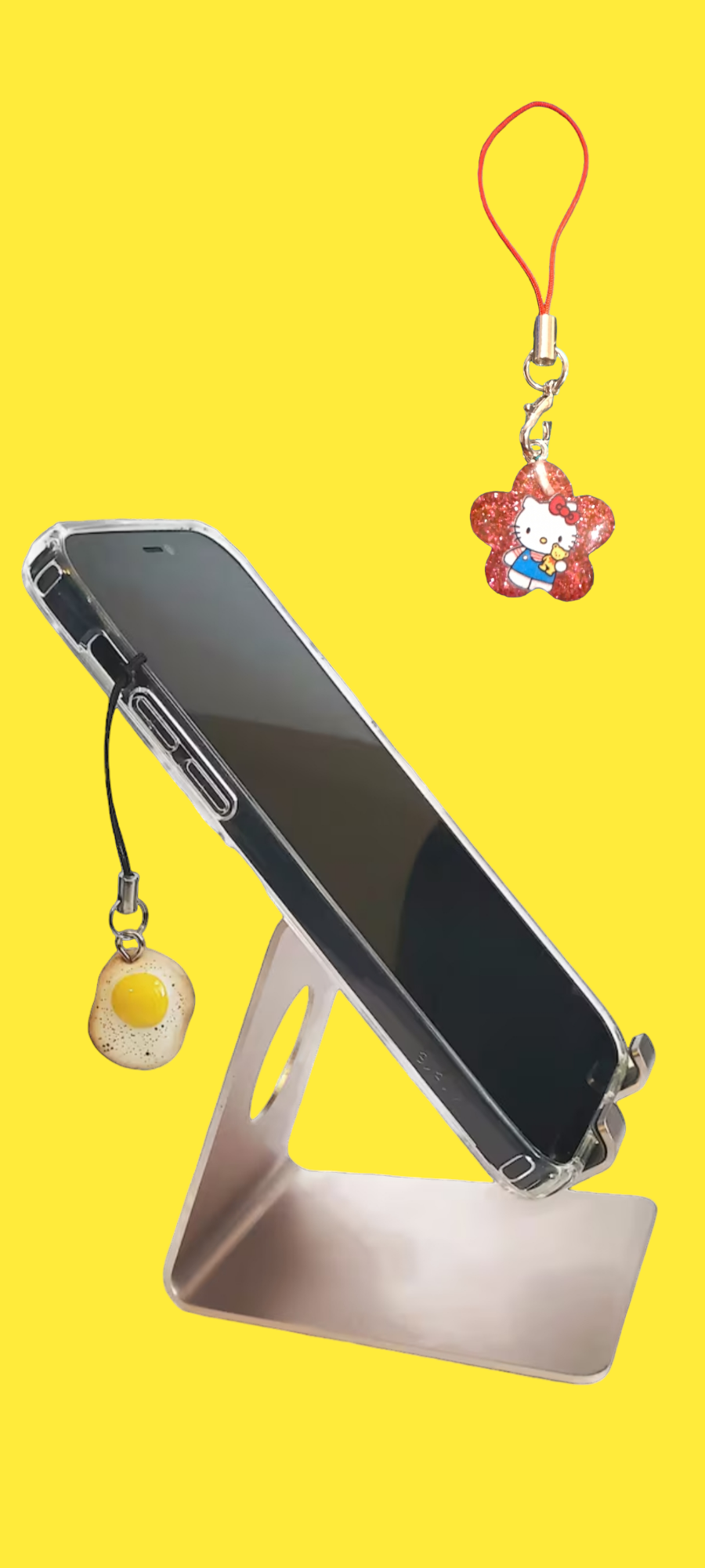 Hello kitty mobile phone charm. Kitty mobile strap. IPhone kitty mobile pendants