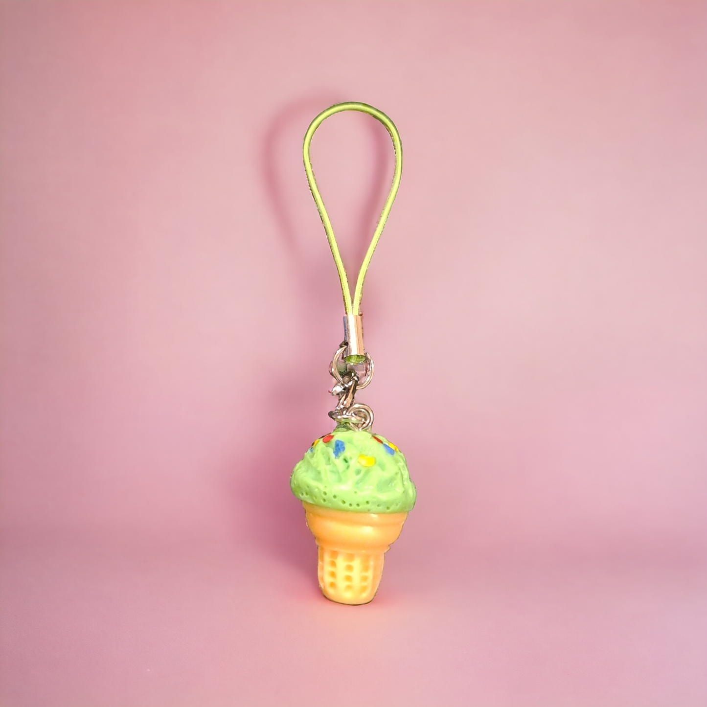 Ice cream mobile phone pendant , ice cream strap, iPhone  ice cream charm strap.