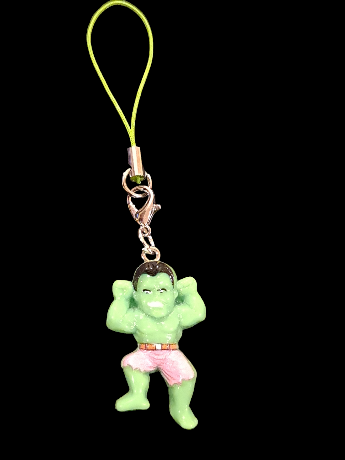 Incredible hulk mobile phone charms. Incredible hulk mobile strap. IPhone Incredible hulk pendants