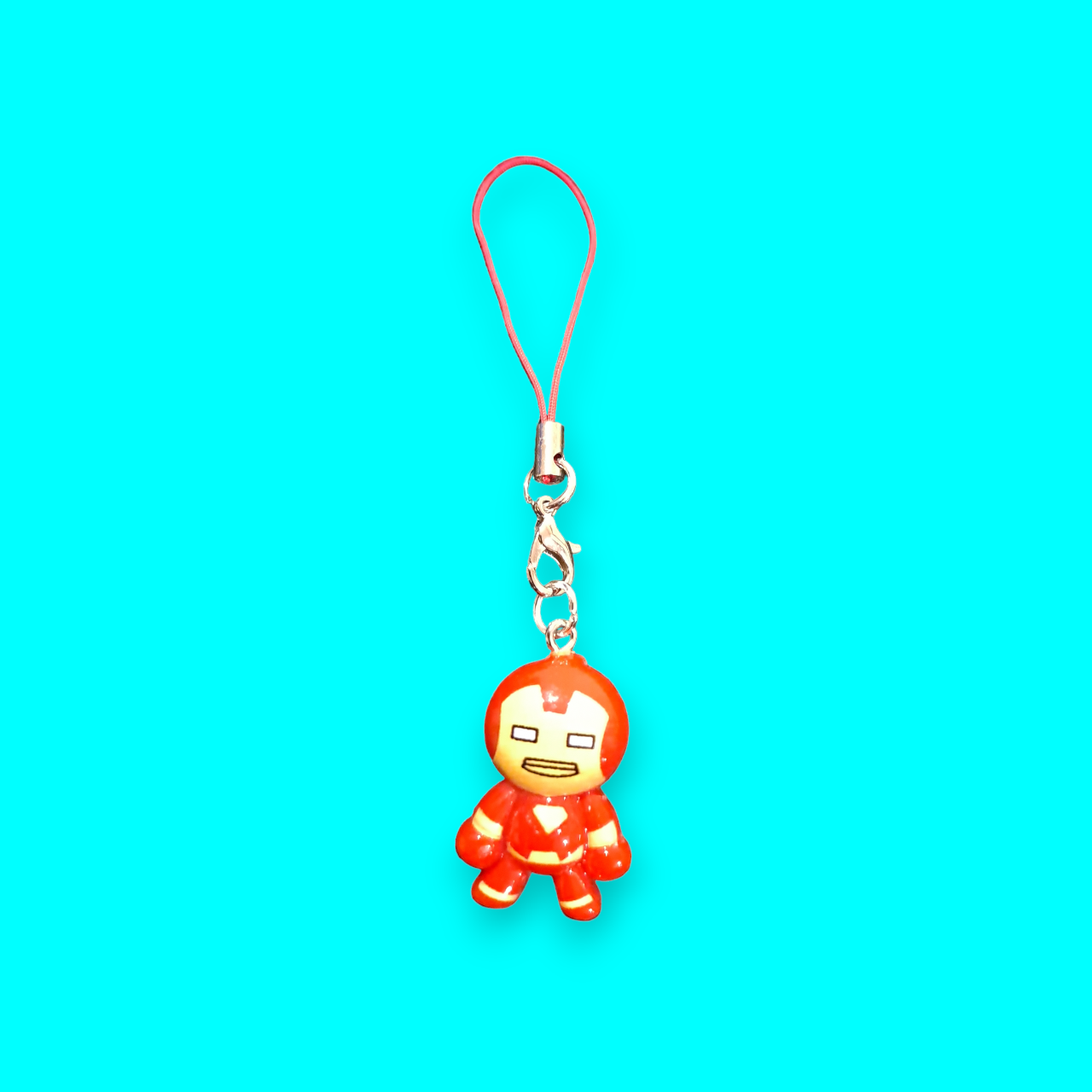 Ironman mini figure mobile phone charms. Ironman mobile strap. IPhone Ironman pendants