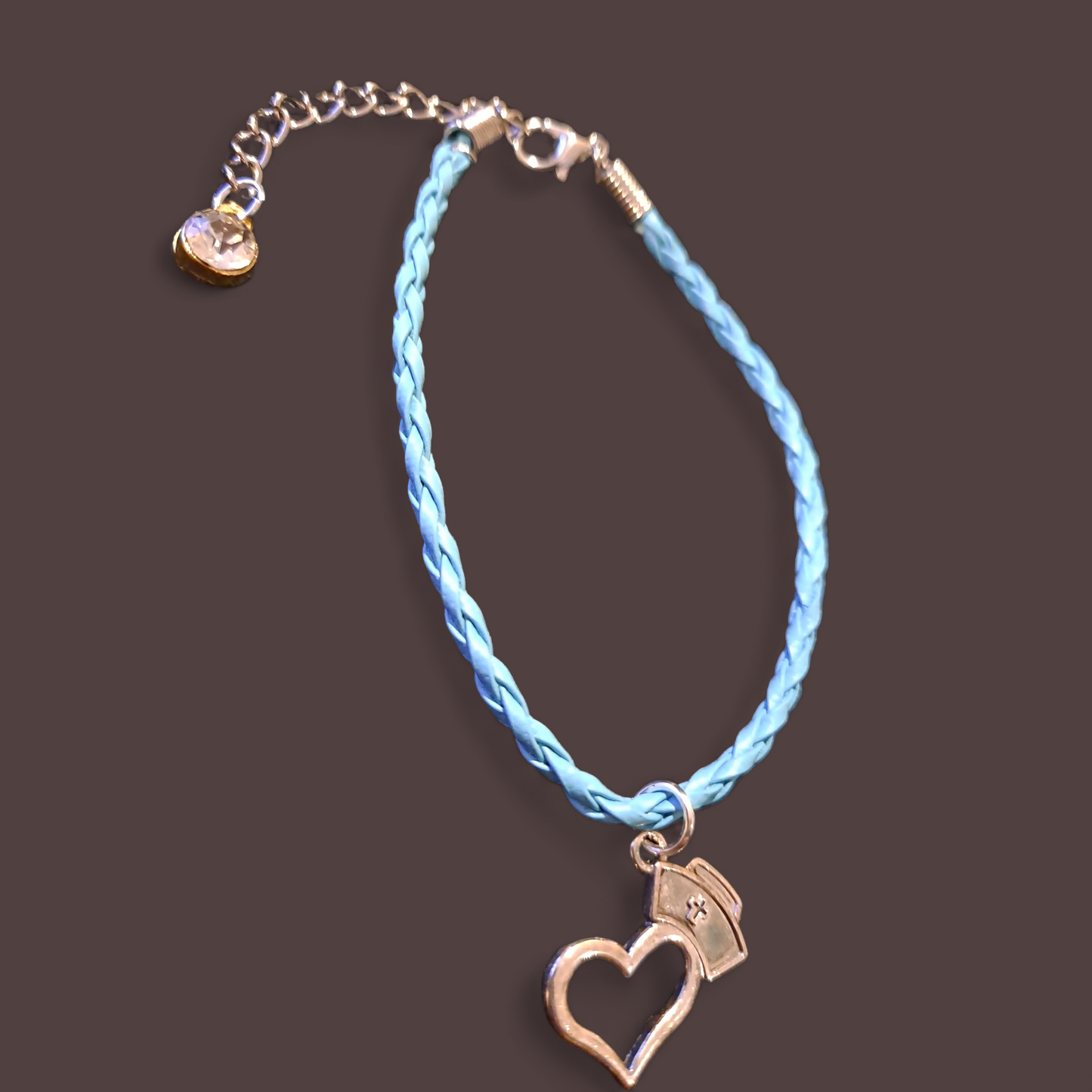 Cute leather braided cord resin and enamel charms for women