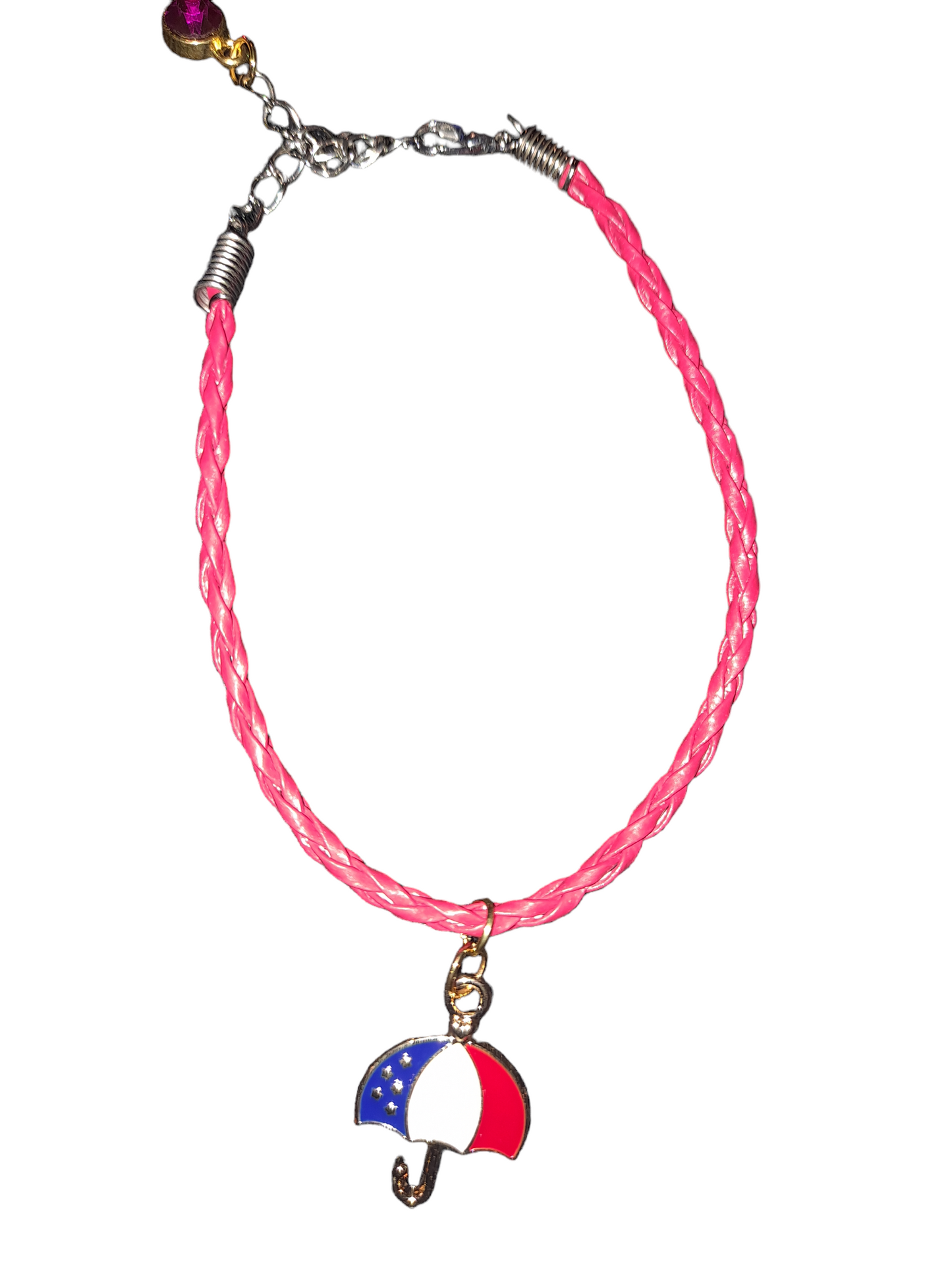 Cute leather braided cord resin and enamel charms for women