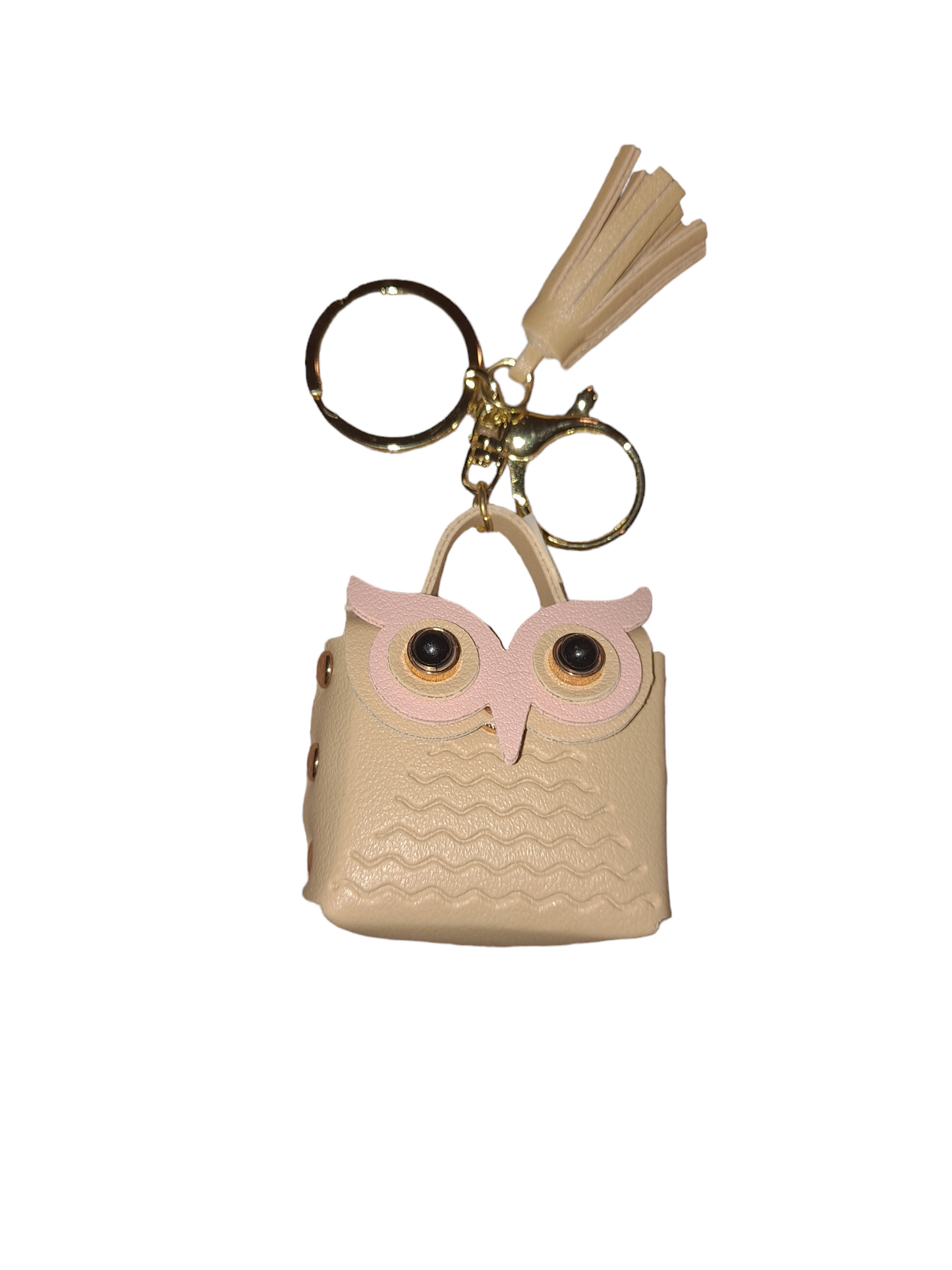 Cute buho leather pendant keychain