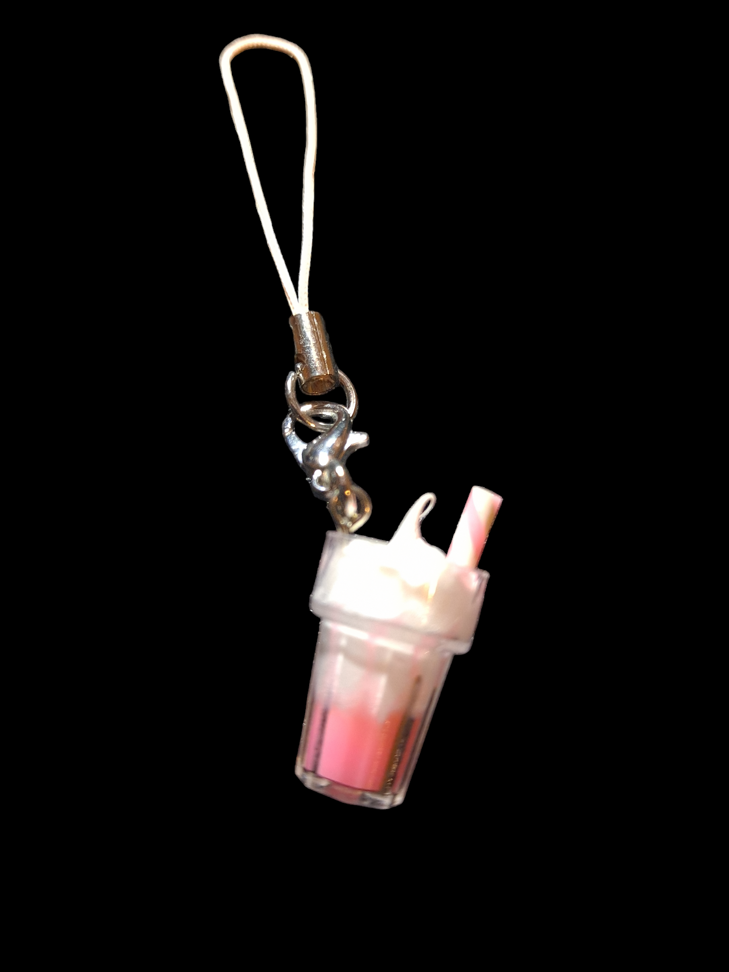 Cute mobile phone pendant milkshake,chocolate milkshake  strap, iPhone vanilla milkshake  charm strap.