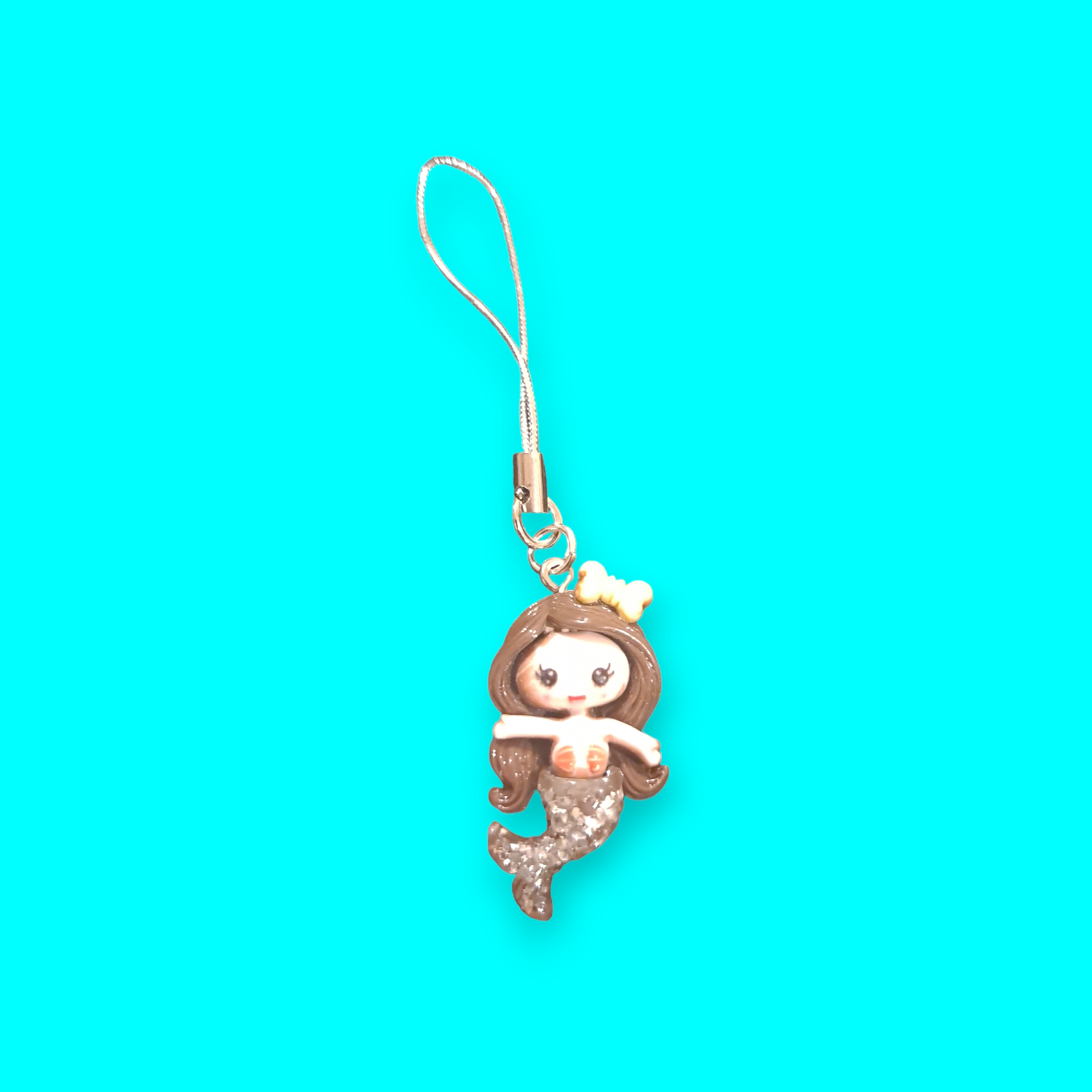 Cute acrylic siren mobile phone strap