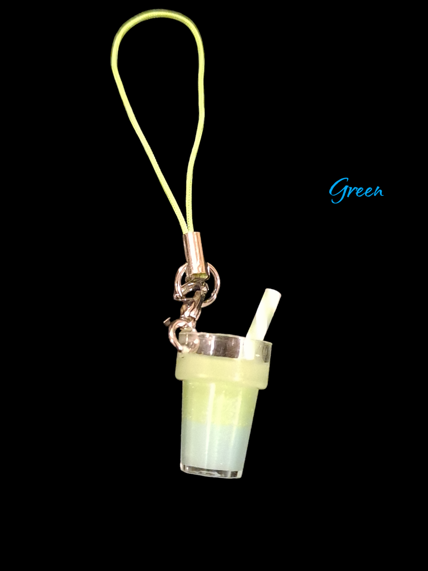 Cute mobile phone drink  charm, drink strap, iPhone drink charm strap.