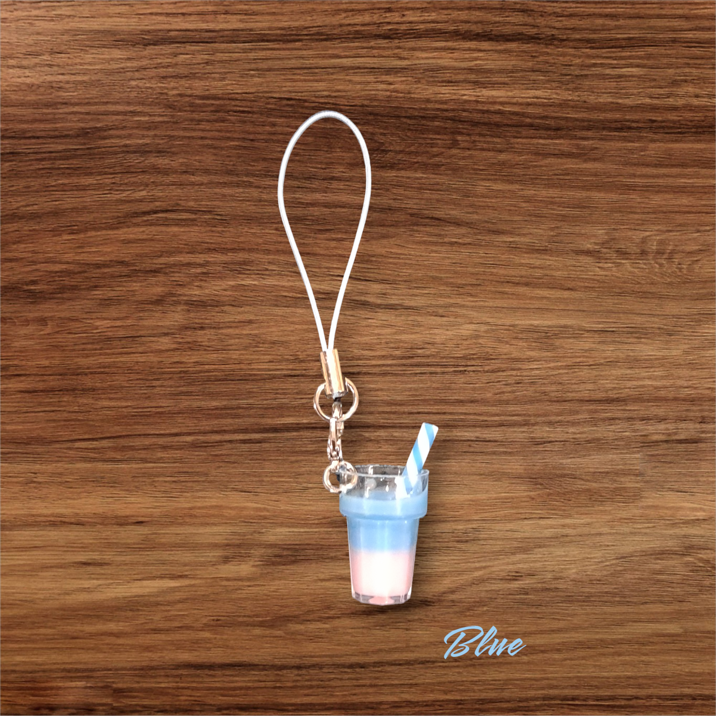 Cute mobile phone drink  charm, drink strap, iPhone drink charm strap.