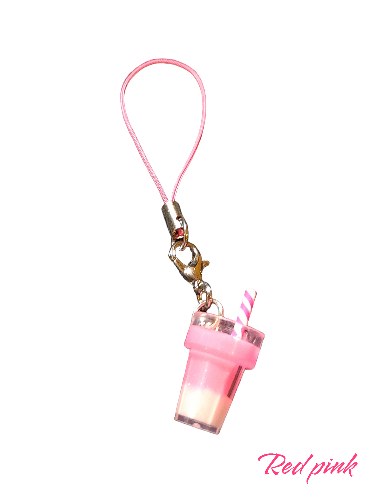 Cute mobile phone drink  charm, drink strap, iPhone drink charm strap.