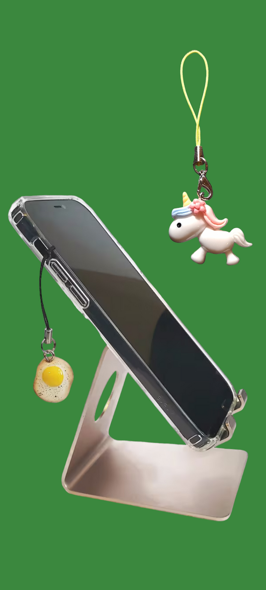 Cute unicorn mobile phone charm. Unicorn mobile strap. IPhone unicorn mobile pendants