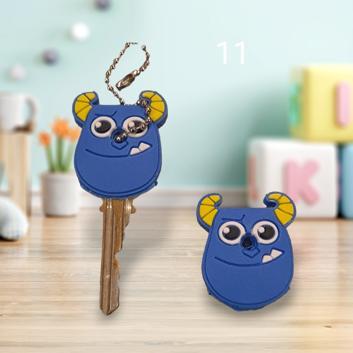 Cute cartoon silicone rubber key caps.key cover to differentiate each set of keys