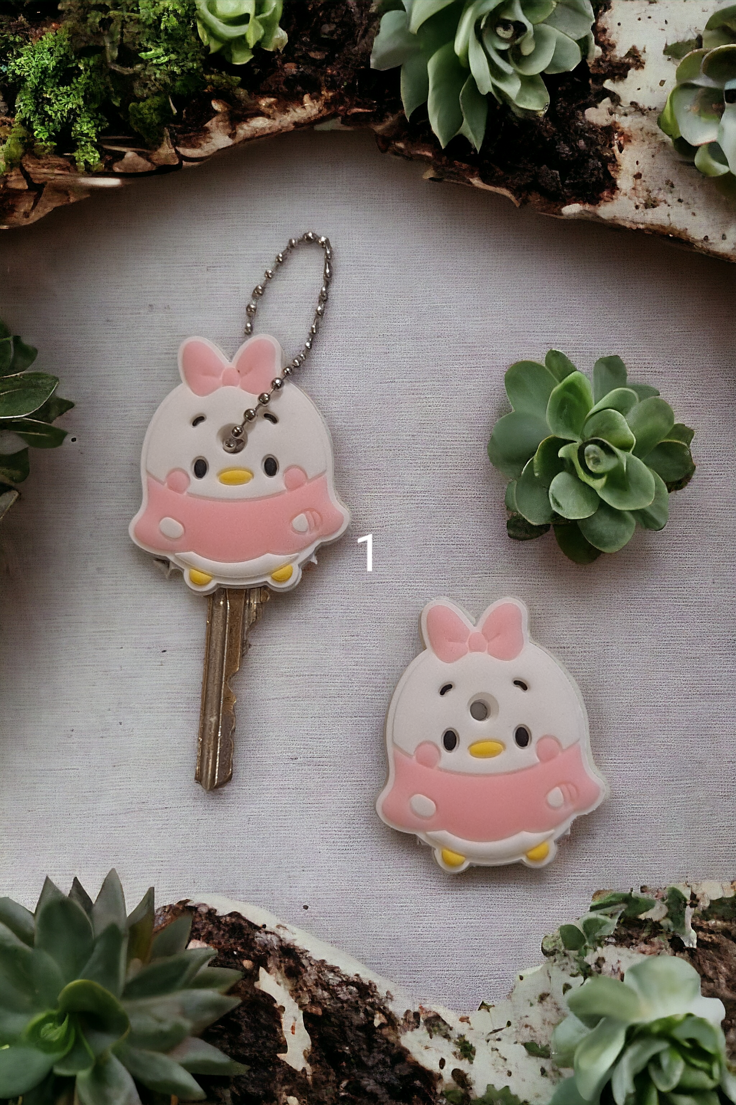 Cute cartoon silicone rubber key caps.key cover to differentiate each set of keys