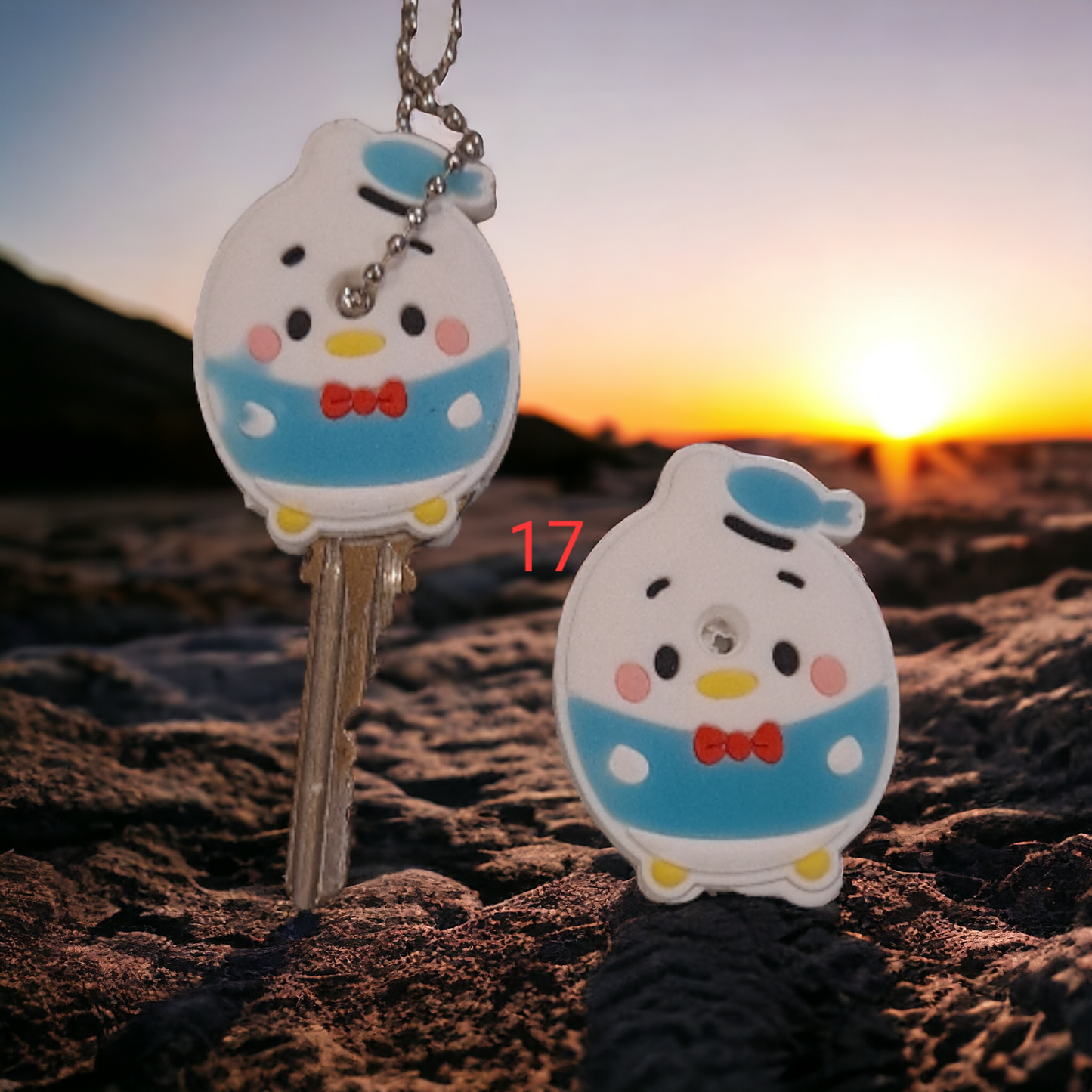 Cute cartoon silicone rubber key caps.key cover to differentiate each set of keys