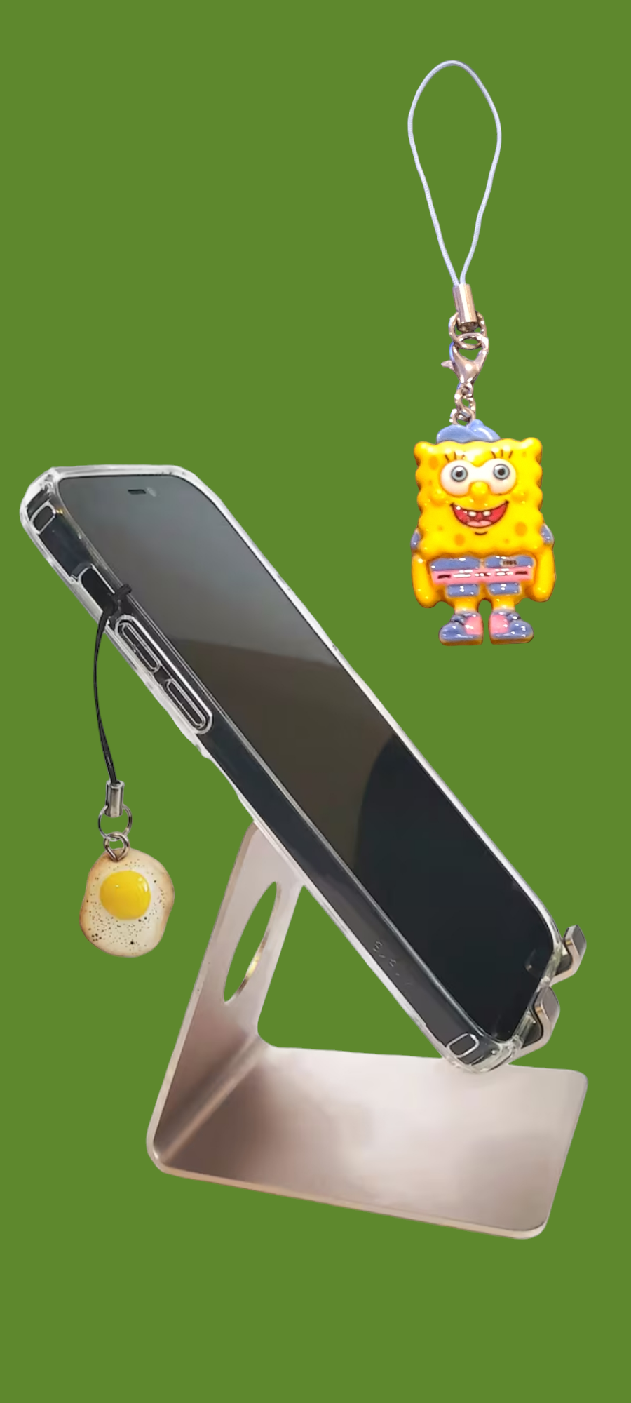 Cute SpongeBob mobile phone charms. SpongeBob strap. IPhone SpongeBob pendants