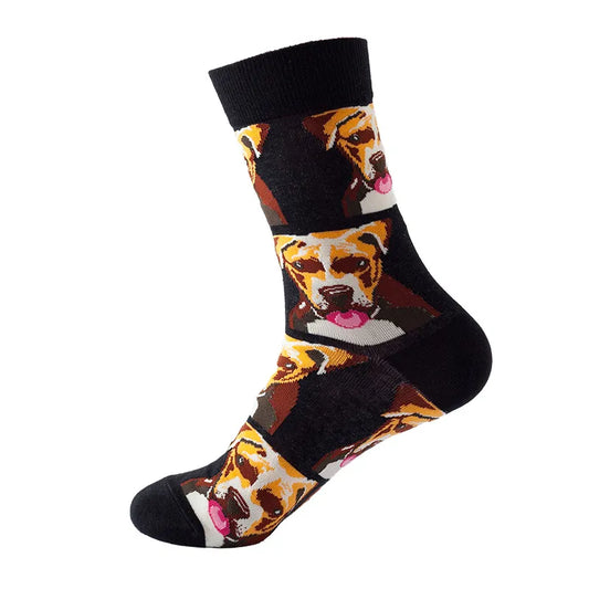 Fashionable Animal Print Mid-Calf Socks – Stylish and Comfortable Cotton Stockings size 7.5- 11