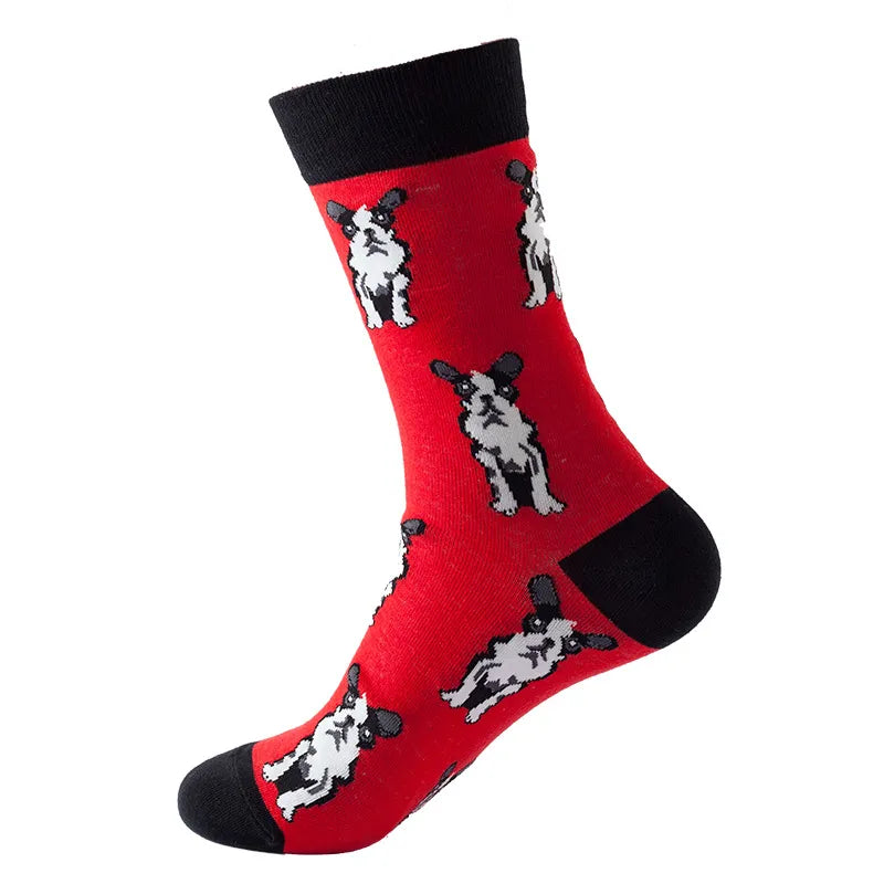 Fashionable Animal Print Mid-Calf Socks – Stylish and Comfortable Cotton Stockings size 7.5- 11