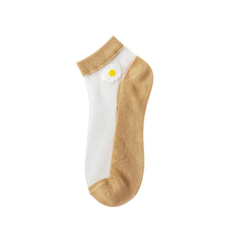 Women's Simple Style Color Block Nylon Printing Socks