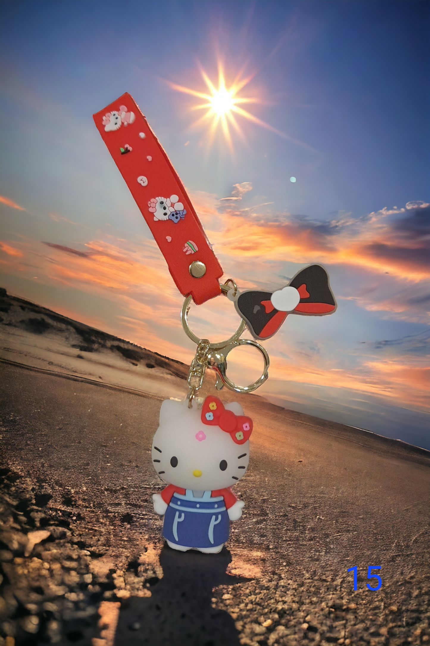 Hello Kitty Keychain 3D Figure Bag Charm Kawaii Keychain ❤️