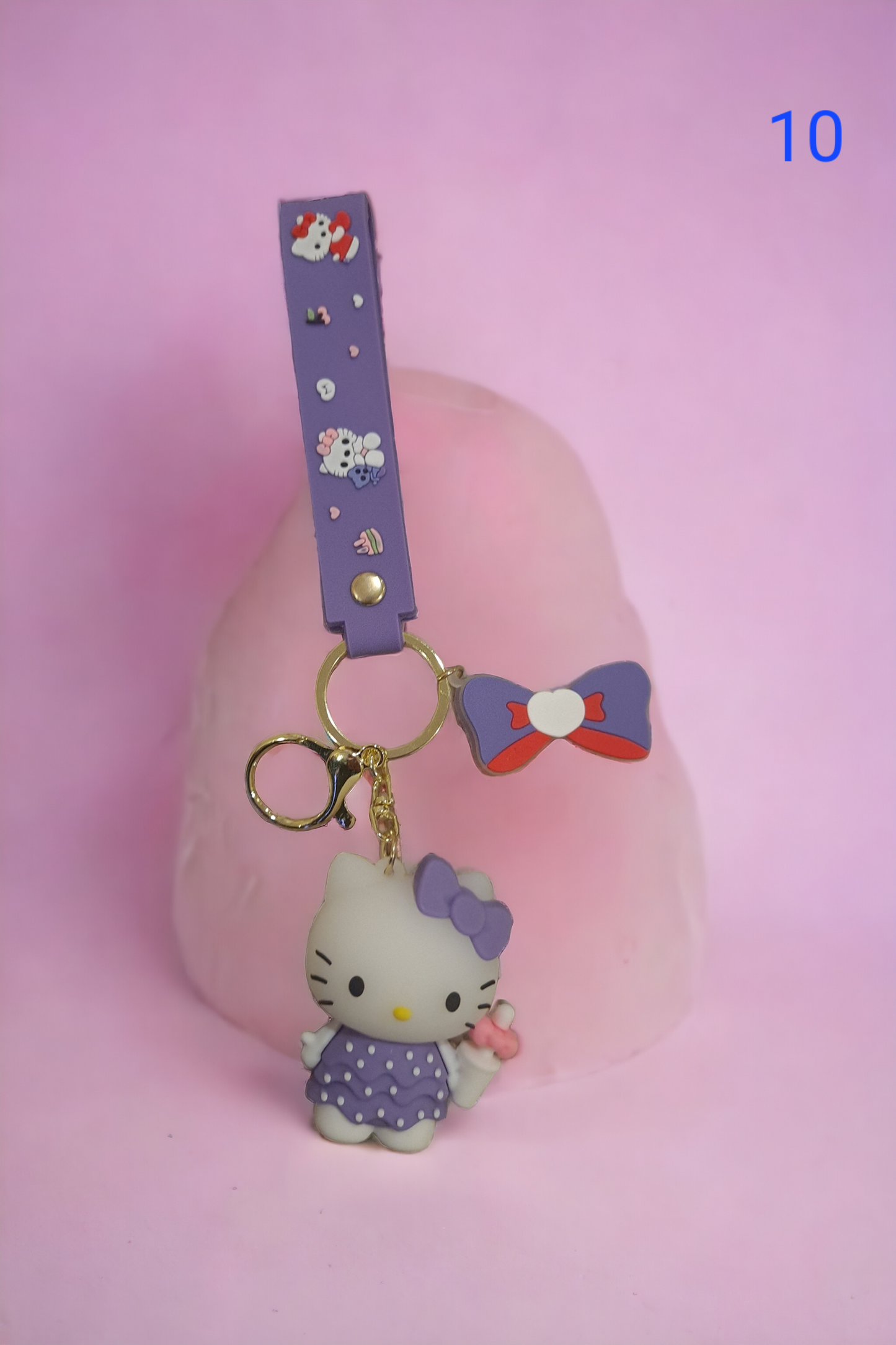 Hello Kitty Keychain 3D Figure Bag Charm Kawaii Keychain ❤️