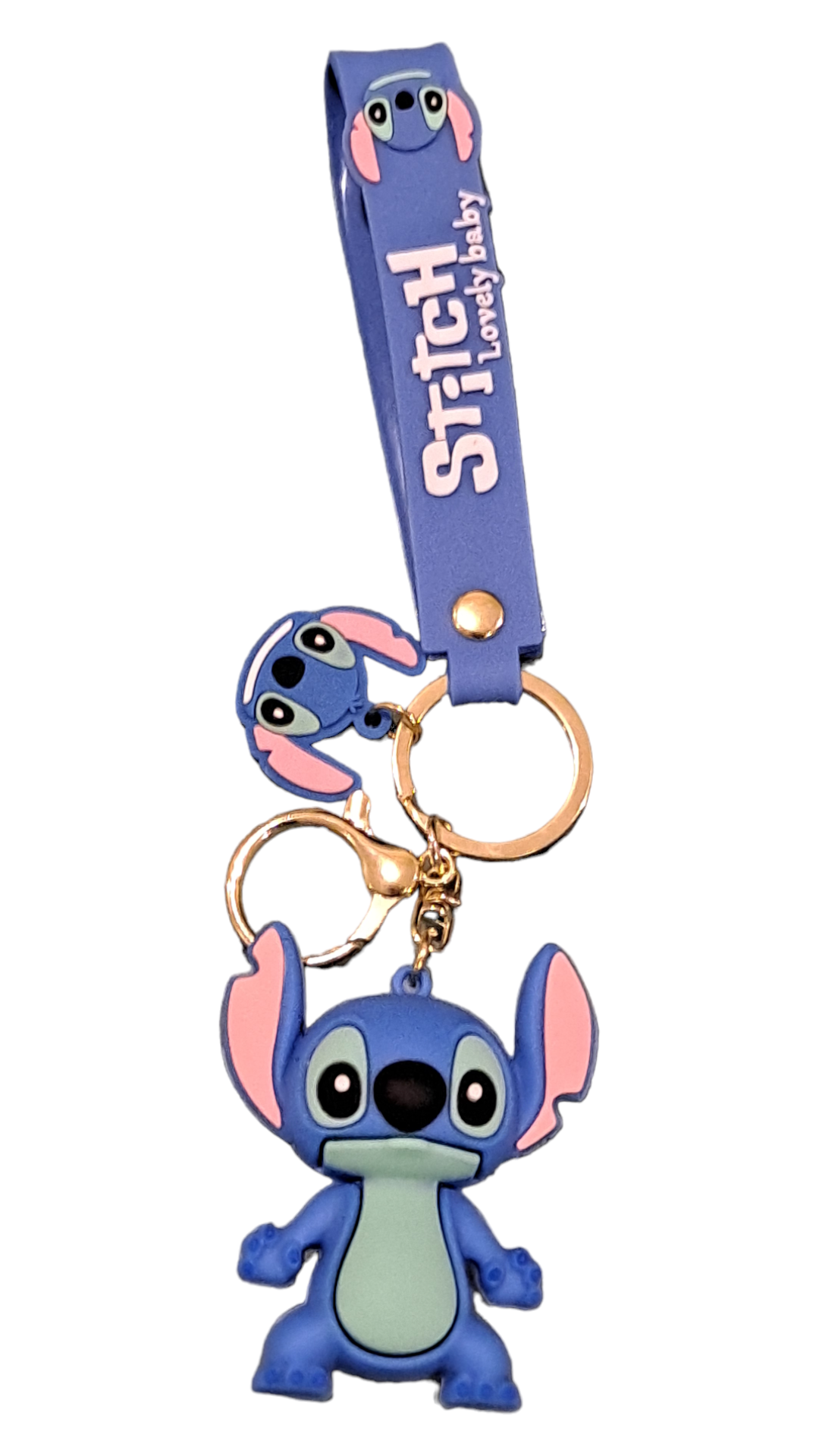 New Disney lilo and Stitch 3D PVC Bags Hanger Pendant Keychains Key Rings