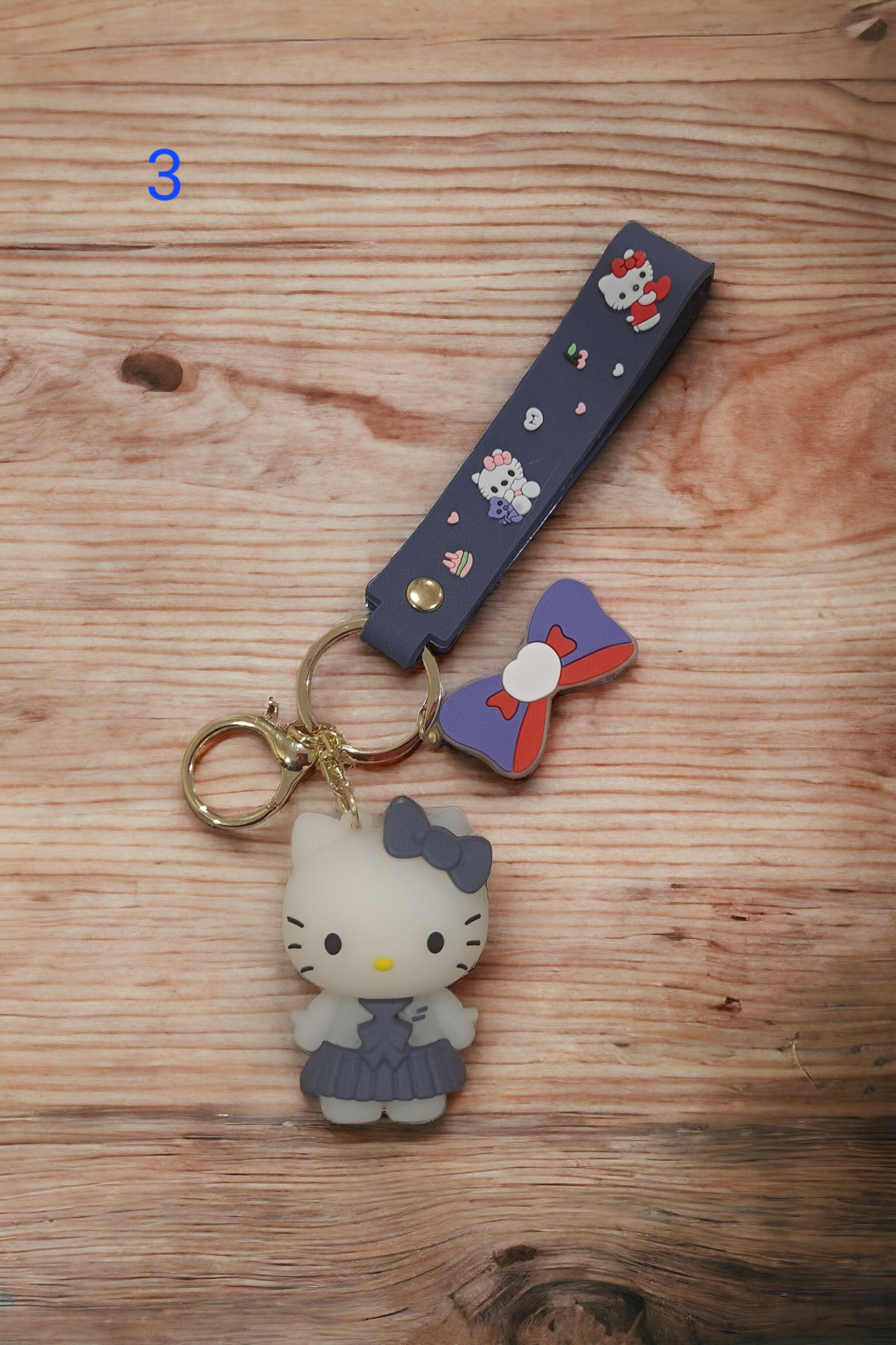 Hello Kitty Keychain 3D Figure Bag Charm Kawaii Keychain ❤️