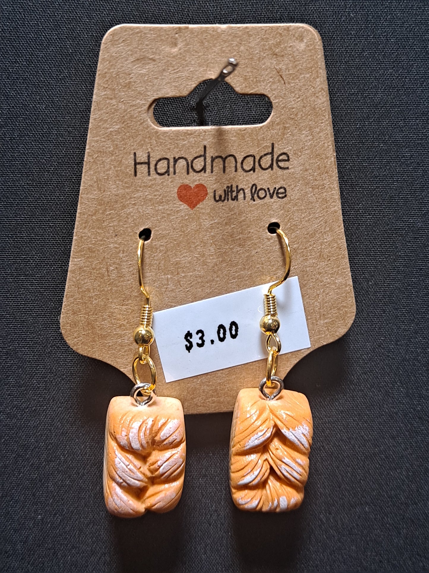 Sweet French bread earrings